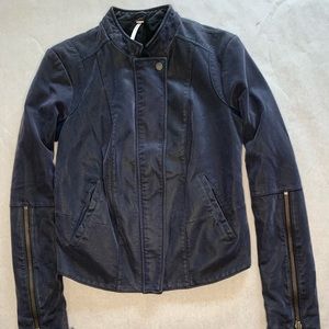 Free People Vegan Suede Jacket Size 4